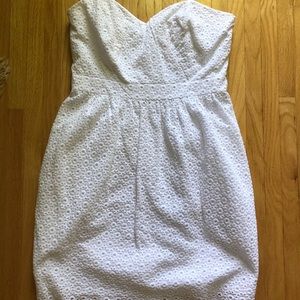 Shoshanna white lace dress
